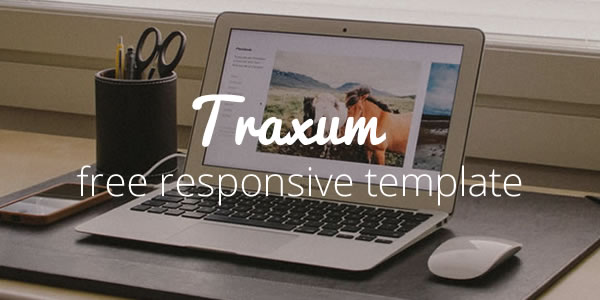 Traxum – Free Portfolio Website Template