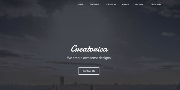 creatorica-bootstrap-landing-page
